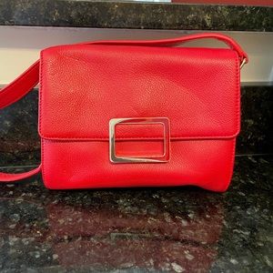 Talbot Pebble Leather Red Purse
